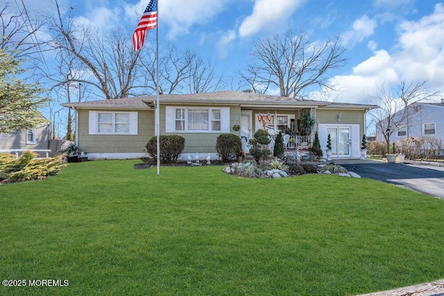426 Shady Ln, Howell, NJ 07731 - view of front of home featuring a porch and a front lawn
