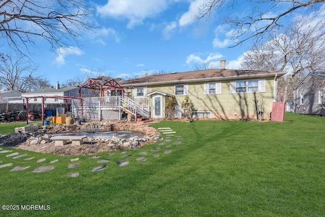 426 Shady Ln, Howell, NJ 07731 - rear view of property featuring a yard and a gazebo