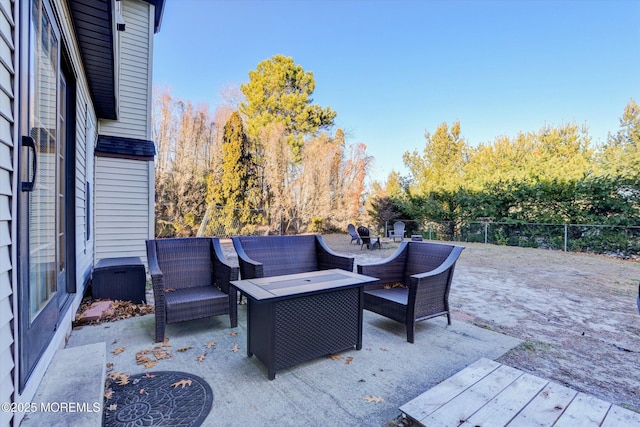 view of patio / terrace with an outdoor hangout area