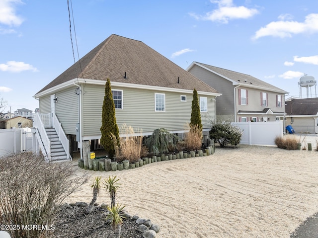 view of rear view of property