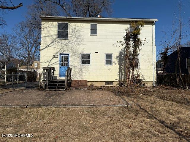 view of back of property