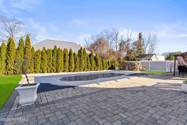 view of pool with a patio area