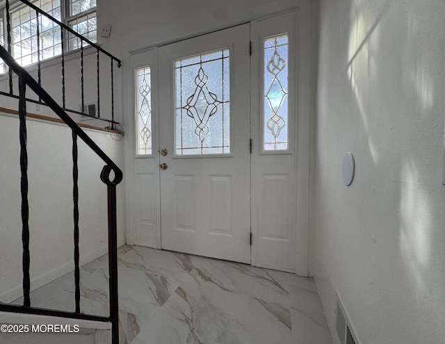 entryway with a wealth of natural light