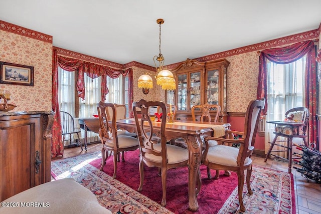 view of dining area