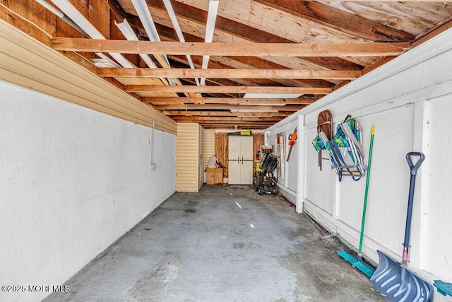 view of storage room