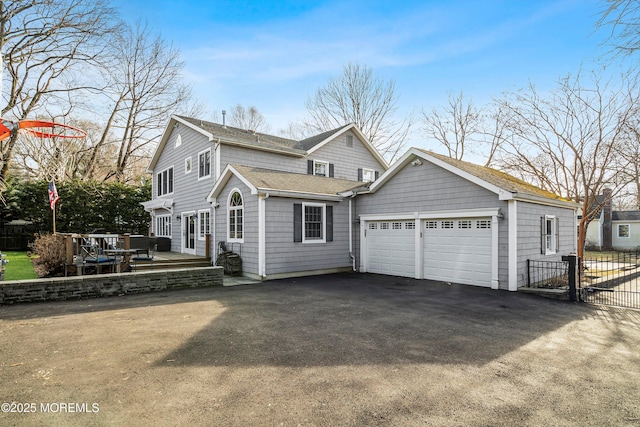 view of home's exterior featuring a garage