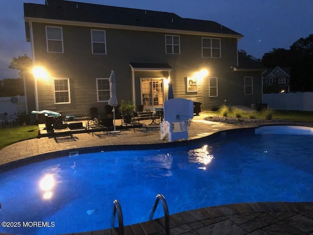 view of pool with a patio