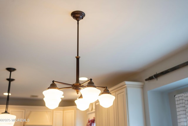 interior details with cream cabinetry