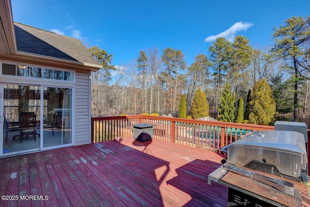 view of wooden terrace