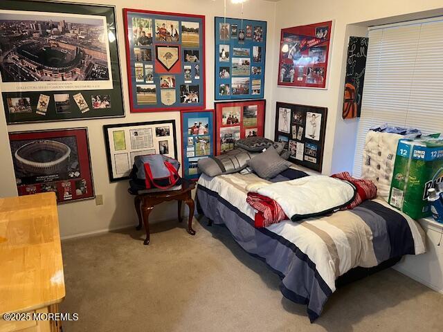 bedroom featuring carpet flooring