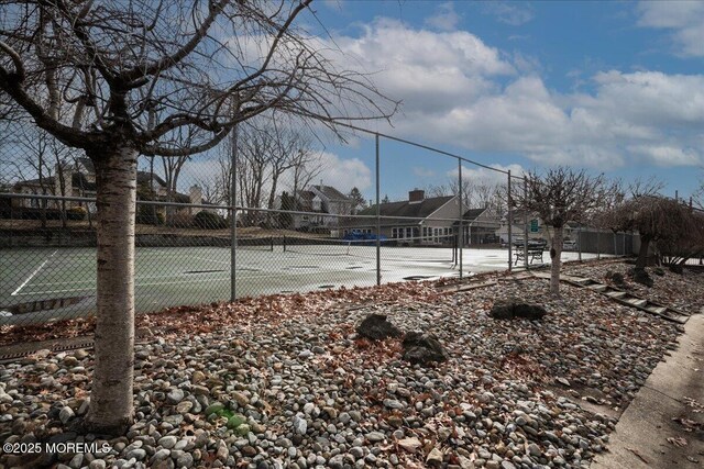view of tennis court