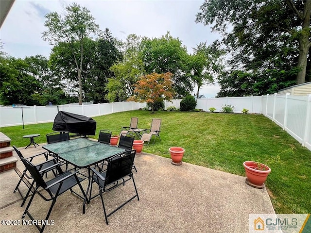 view of patio / terrace featuring area for grilling