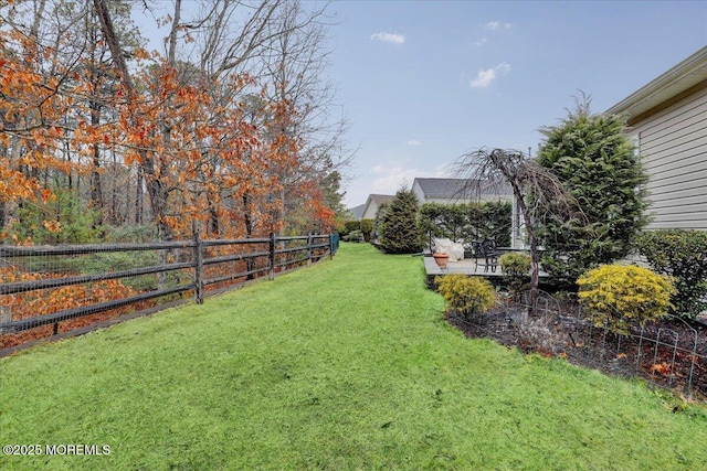 view of yard featuring a patio