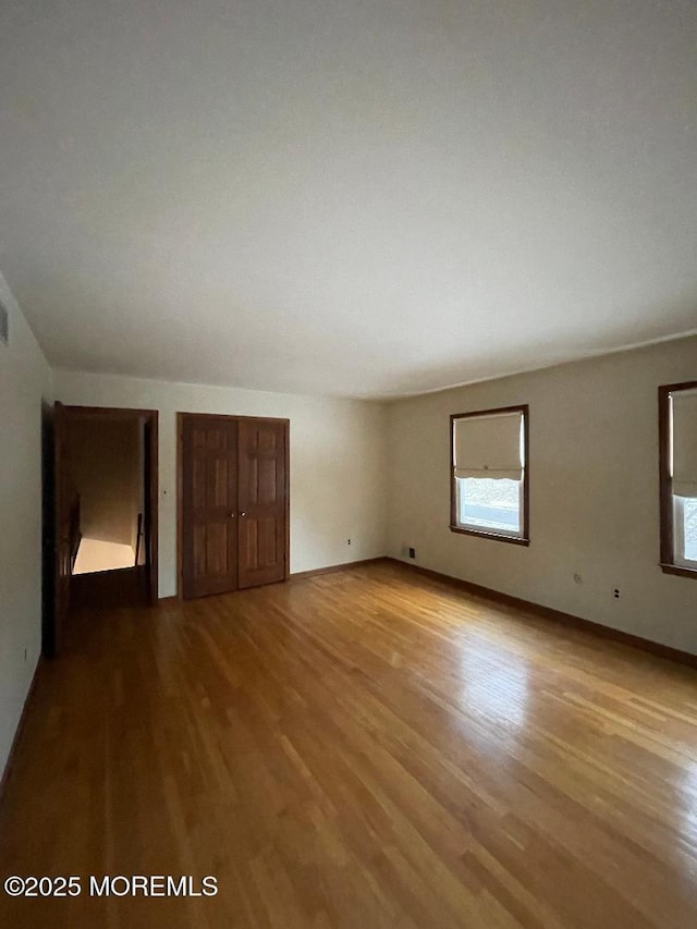 interior space with light wood-type flooring