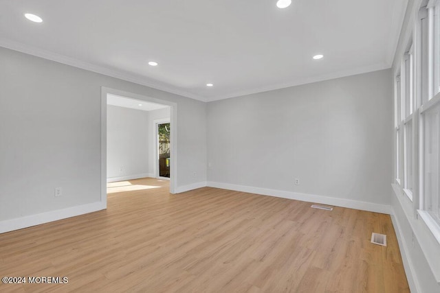 100 Governors Rd Unit 1000, Lakewood, NJ 08701 - spare room featuring crown molding and light hardwood / wood-style floors
