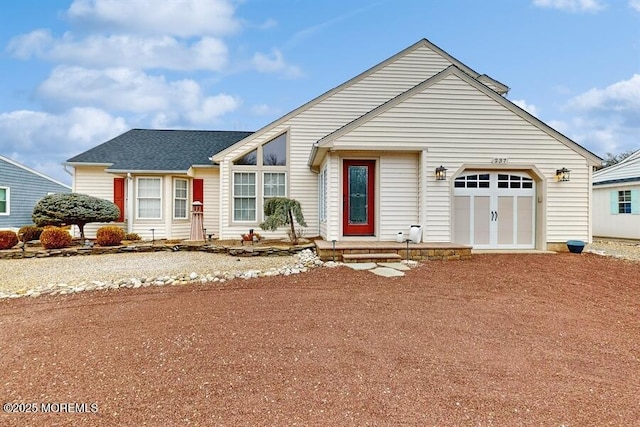 view of front of property with an attached garage