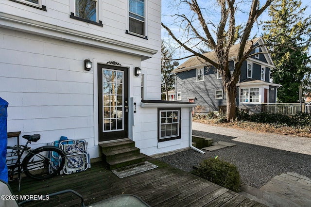 view of entrance to property