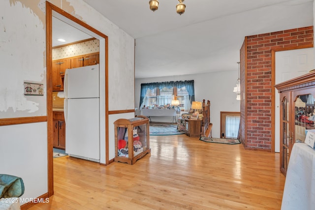 interior space featuring light hardwood / wood-style flooring