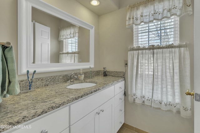 bathroom with vanity