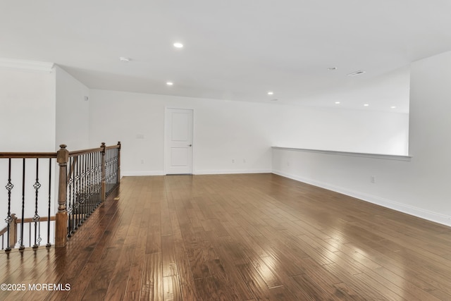 empty room featuring hardwood / wood-style floors