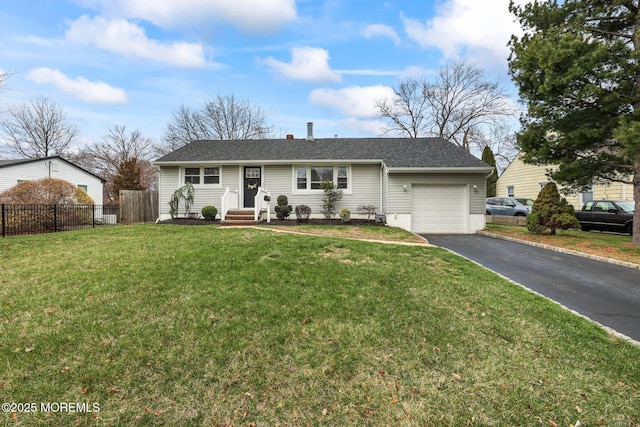12 Edgewater Dr, Matawan, NJ 07747 - ranch-style house featuring driveway, an attached garage, entry steps, and roof with shingles