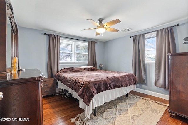 12 Edgewater Dr, Matawan, NJ 07747 - bedroom with wood finished floors, baseboards, and ceiling fan