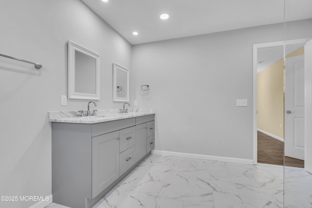 bathroom featuring vanity