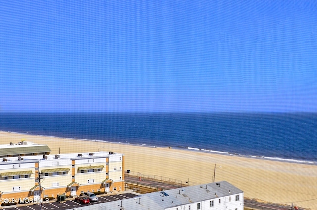 water view with a view of the beach