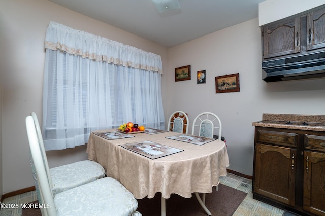 view of dining area