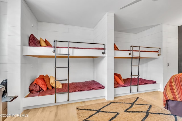 bedroom featuring hardwood / wood-style flooring