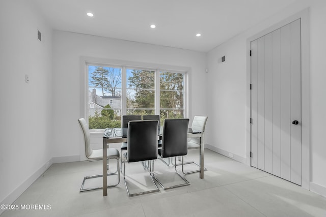 view of dining room