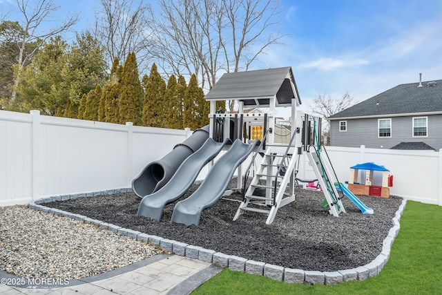 view of jungle gym