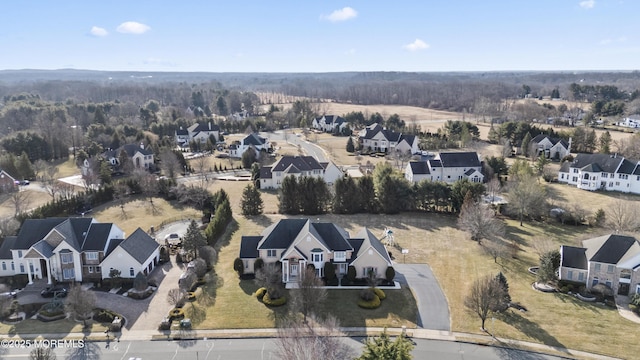 birds eye view of property featuring a residential view