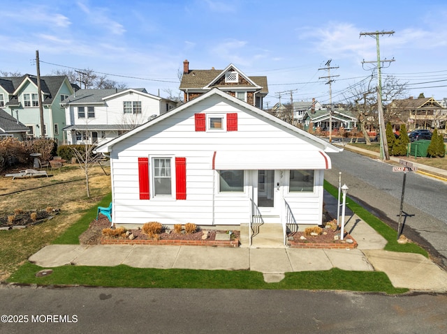 view of front of house featuring a residential view