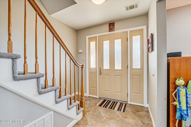 view of foyer entrance