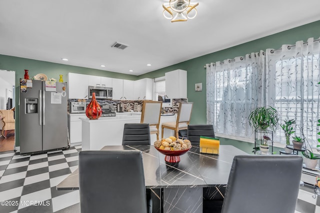 view of dining room