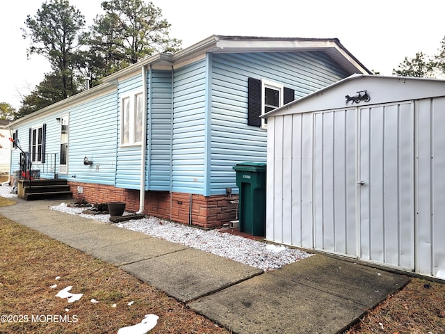 view of home's exterior