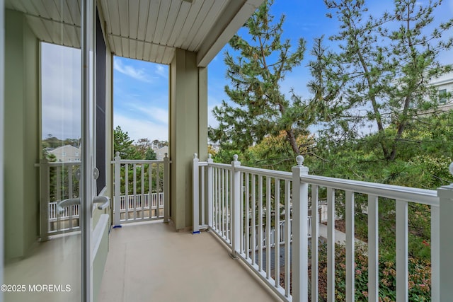 view of balcony