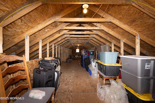 view of attic