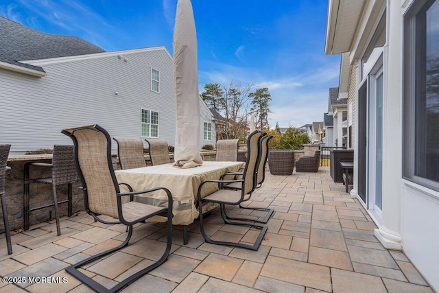 view of patio / terrace featuring outdoor dining area