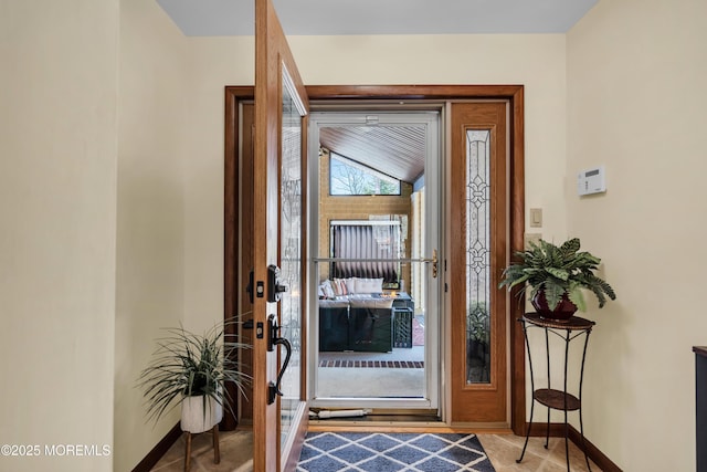 entrance foyer featuring baseboards