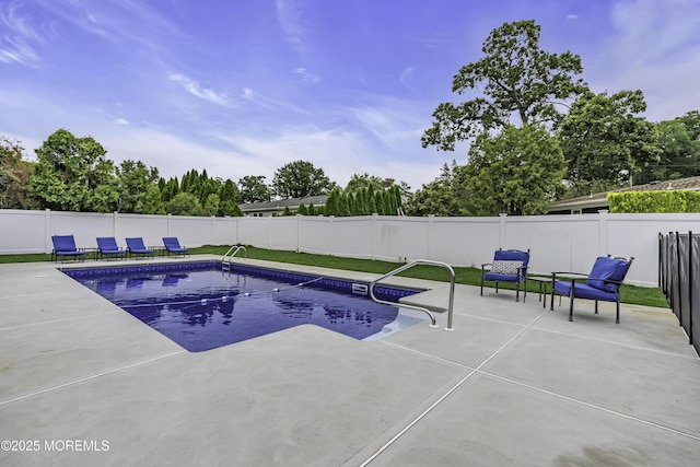 view of pool with a patio area