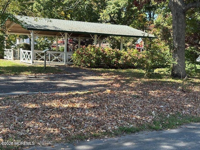 view of parking / parking lot