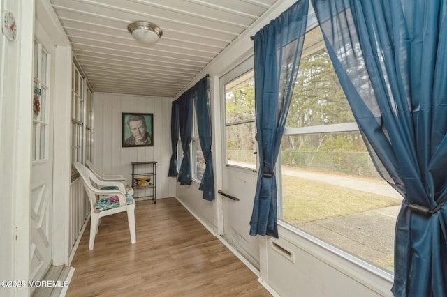 view of sunroom / solarium