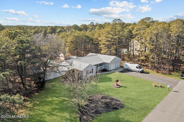 aerial view with a view of trees