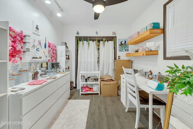 bedroom featuring light hardwood / wood-style flooring