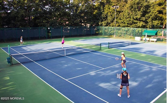 view of tennis court