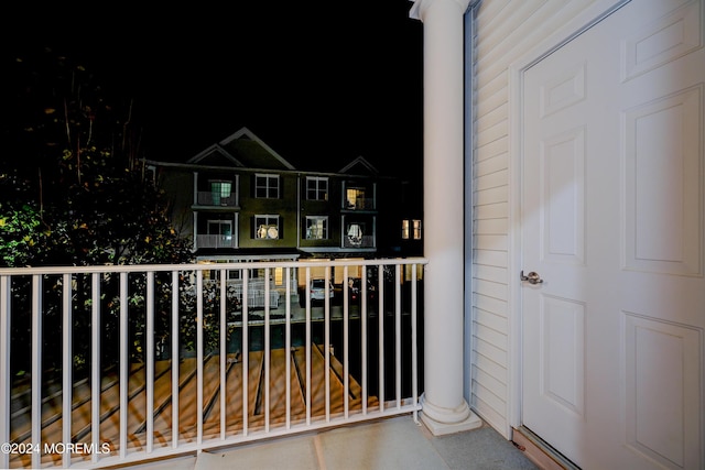 view of balcony