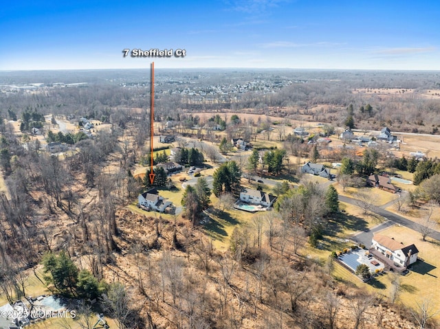 birds eye view of property