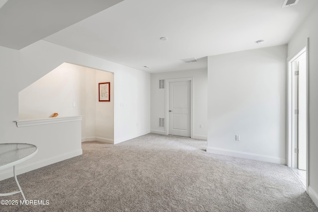 view of carpeted empty room